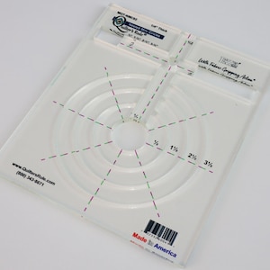 Nested Mini Circles Machine Quilting Template | Quilting Ruler | High Shank Quilting Tool