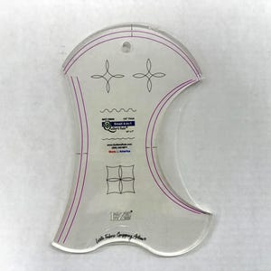 4-in-1 Quilting Ruler: Acrylic Template for Machine Quilting