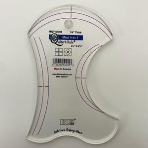 Mini 4-in-1 Machine Quilting Template | Quilting Ruler
