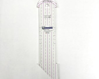 Straight Line Quilting Tool: 1/4 inch Template with Grip