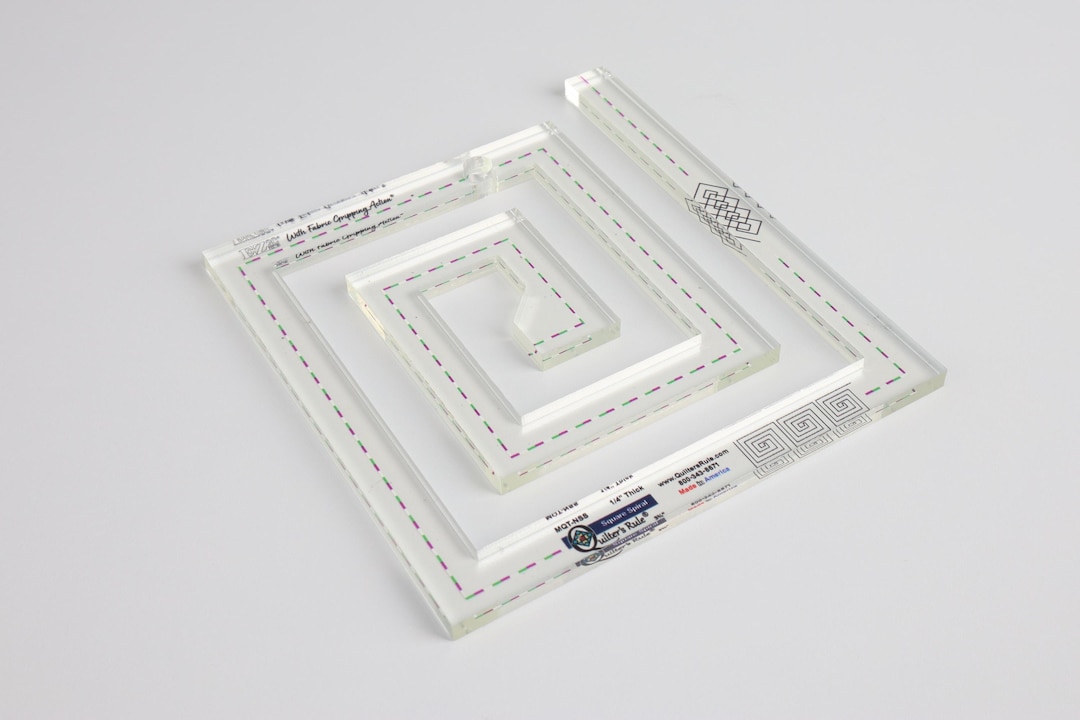 Greek Key Quilting Ruler | Square Spiral Template | Rulerwork Quilting ...