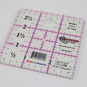 Basic Blocks Ruler 3 inches x 3 inches