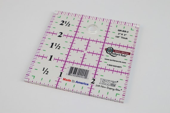 3" Fussy Cutting Ruler | Sewing Ruler | Quilting Tool