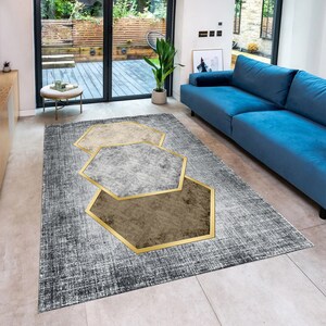 Modern Rug, Geometric Rug, Luxury Rug, Colorful Rug, Unique Rug, Area Rugs, Aesthetic Rug, Home Decor,Rugs for Living Room,Housewarming Gift