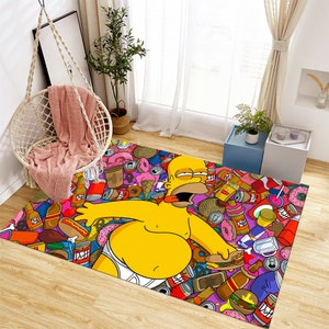 Legend Rug, Simpsons Rug,Cool Rugs, Adult Rug,Colorful Rug,Unique Rug,Fantastic Rug, Anime Decor,Custom Rug,Anime Rug,Area Rug,Gifts for Her