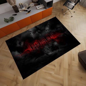 Movie Rug, Supernatural Rug, Horror Rug, Fear Rug, Popular Rug, Horror Decor, Gothic Rug, Cool Rugs, Area Rugs, Boys Room Rug,Gifts for Him