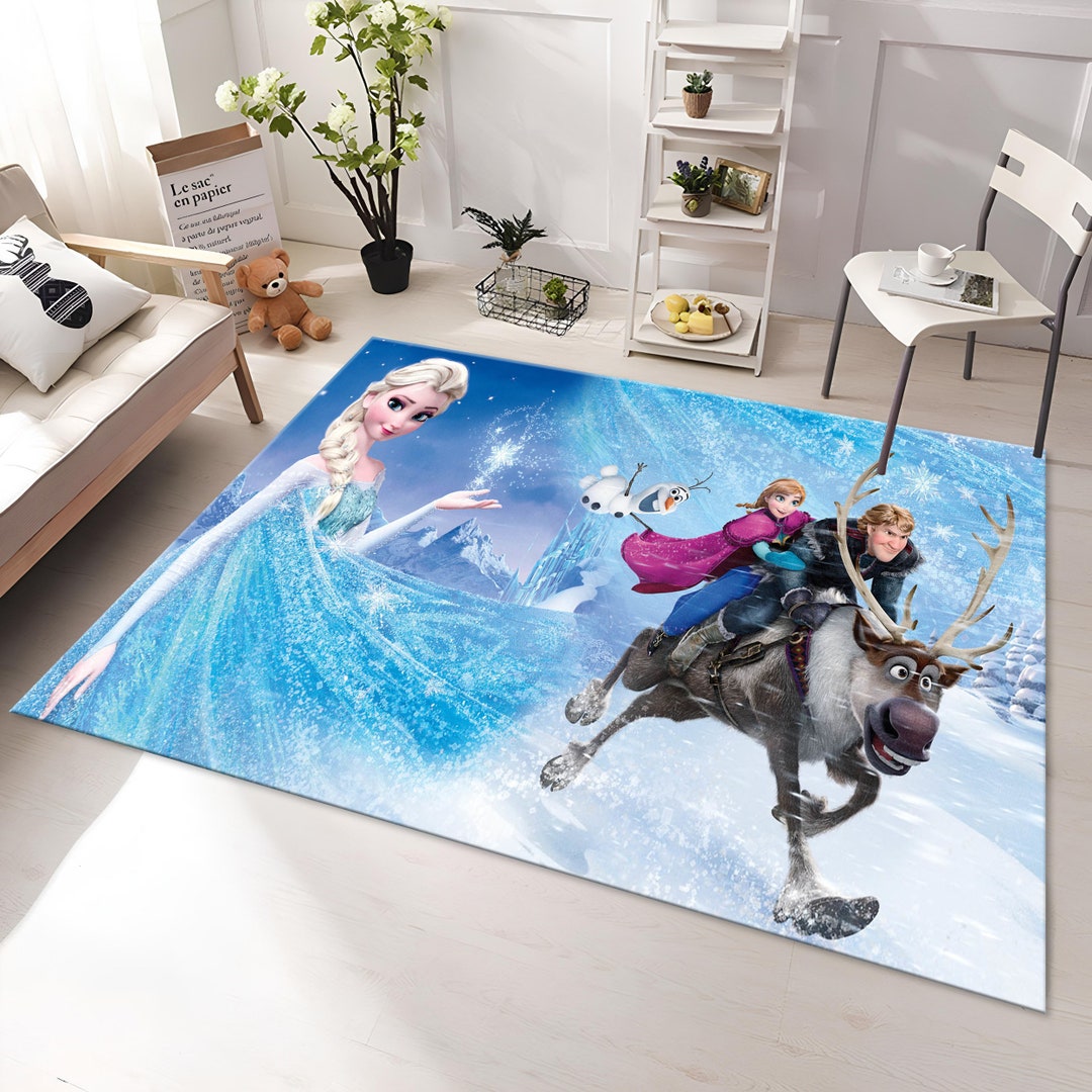 Children's Room Rug, Frozen Rug, Elsa Rug, Anna Rug, Colorful Rug ...