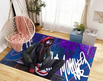 Super Hero Rug, Spiderman Rug, Fantastic Rug, Shoes Rug, Area Rugs, Nursery Rug, Colorful Rug, Cool Rugs, Marvel Rug,Gift for Her,Movie Rug
