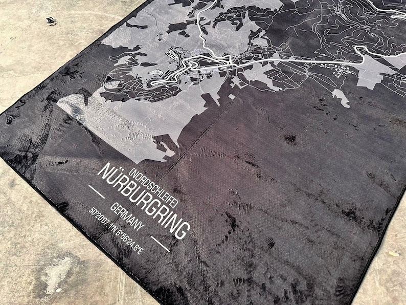 Tapijt racekaart, racegamekaart, gametapijt, autoracekaart, gameroomtapijt, gamedecor, gamedecor, gamingcadeau, karpetten, aangepast tapijt, gamingkleed afbeelding 5
