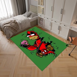 Legend Rug, The Simpsons, Adult Rug,Green Rug,Unique Rug Rug,Fantastic Rug,Cool Rugs,Anime Decor,Custom Rug,Anime Rug,Area Rug,Gifts for Her