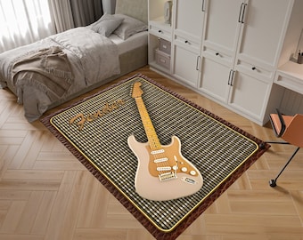 Rock Rug,Legends Rug,Guitar Rug,Music Decor,Music Room Rug,Music Rug,Colorful Rug,Awesome Rug,Custom Rug,Unique Rug,Area Rug,Gifts for Her