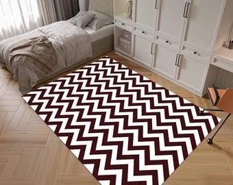 Twin Peaks Rug, Criminal Themed Movie Rug, Zig Zag Rug, Overlook Rug,Movie Rug,Movie Decor,Area Rug,Custom Rug,Gift for Him,Personalized Rug