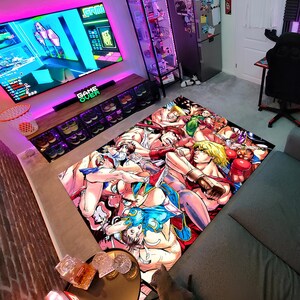 Gaming Rug,Retro Games Rug,Video Game Rug,Gamer Rug,Colorful Rug,Game Decor,Custom Rug,Retro Gaming,Arcade Game Rug,Area Rugs,Gaming Gifts