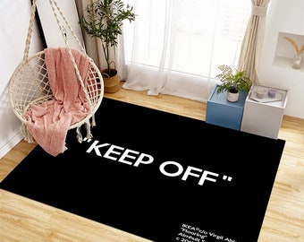 Keep Off Rug,Keep Off,Popular Rug,Black Rug,Unique Rug,Home Decor,Cool Rugs,Area Rugs,Custom Rug,Rugs for Living Room,Housewarming Gift