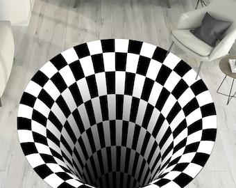 3D Vortex Rug,Illusion Rug, Optical illusion Rug,Round Rug,Popular Rug,Home Decor,Area Rugs,Cool Rugs,Rugs for Living Room,Housewarming Gift