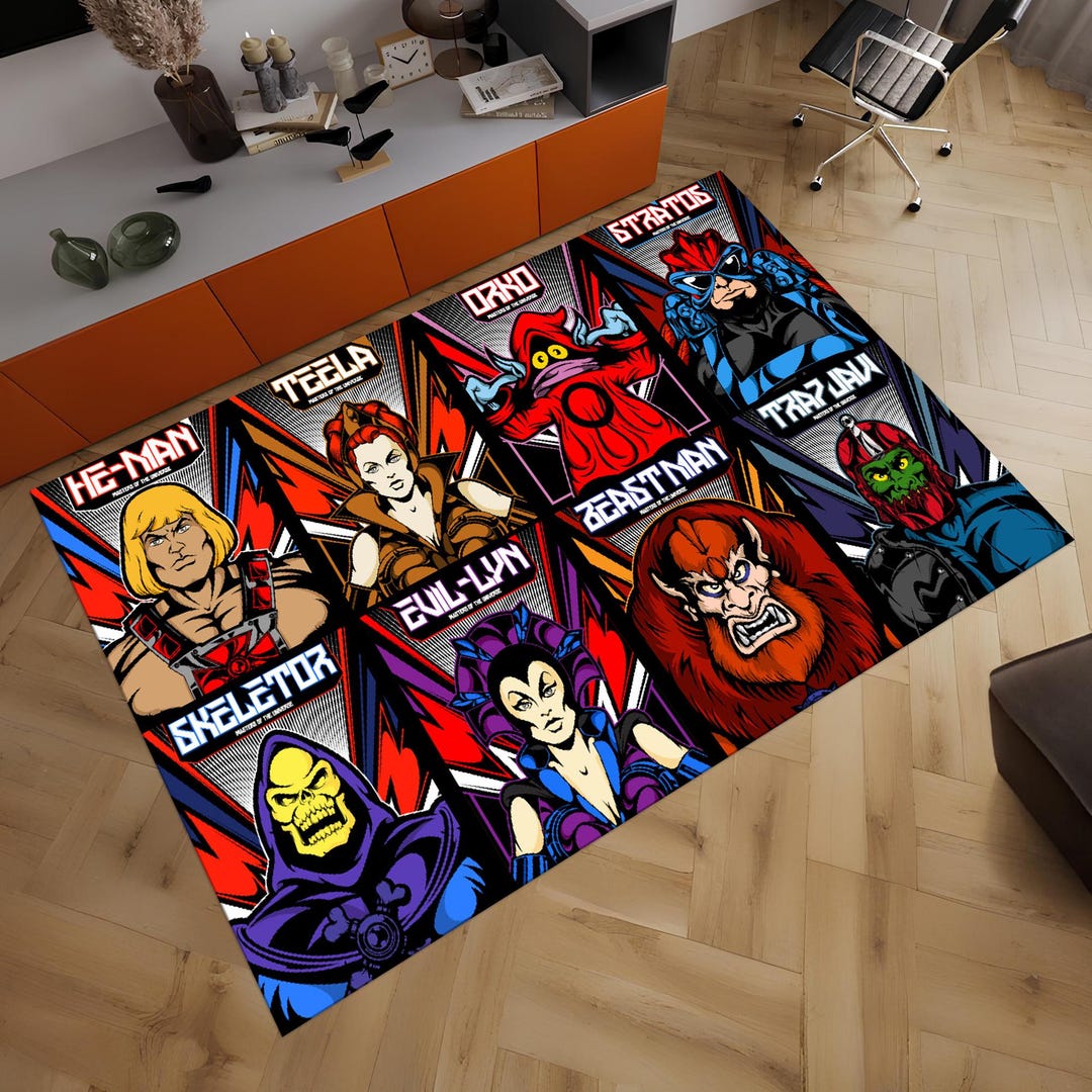 Power Rangers Movie Rug Fantastic Movie Characters Rug, Characters Rug ,movie Decor, Poster Rug ...
