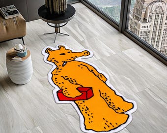 Quasimoto 'Lord Quas', Doctor Doom Rug, Quasimoto Rug, Doom Rug, Mf Doom Rug, Quasimoto Inspired Rug, Hip Hop Rug, Tufted Look Printed Rug