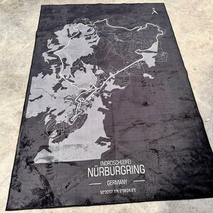 Tapijt racekaart, racegamekaart, gametapijt, autoracekaart, gameroomtapijt, gamedecor, gamedecor, gamingcadeau, karpetten, aangepast tapijt, gamingkleed afbeelding 2