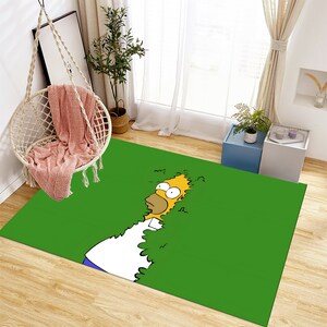The Simpsons, Legend Rug, Adult Rug,Green Rug,Unique Rug Rug,Fantastic Rug,Cool Rugs,Anime Decor,Custom Rug,Anime Rug,Area Rug,Gifts for Her