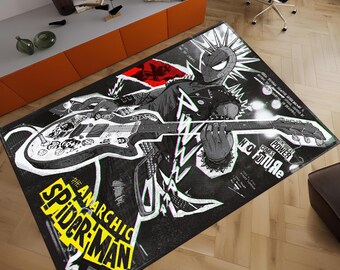 Spiderman Rug, Marvel Rug,Super Hero Rug, Fantastic Rug, Cool Rugs, Popular Rug, Area Rugs, Nursery Rug, Colorful Rug,Gift for Her,Movie Rug