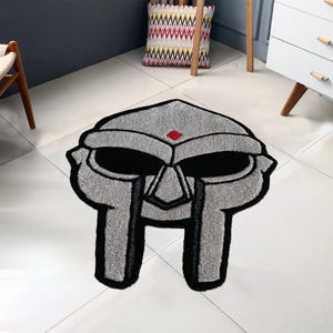 Mf Doom Rug, Doctor Doom Rug, Quasimoto Rug, Quasimoto &#39;Lord Quas&#39;, Quasimoto Inspired Rug, Hip Hop Rug, Area Rug,  Tufted Look Printed Rug