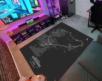 Race Map Rug, Racing Game Map, Game Rug,Car Racing Map,Game Room Rug, Game Decor,Game Decor,Gaming Gift,Area Rugs,Custom Rug,Gaming Rug