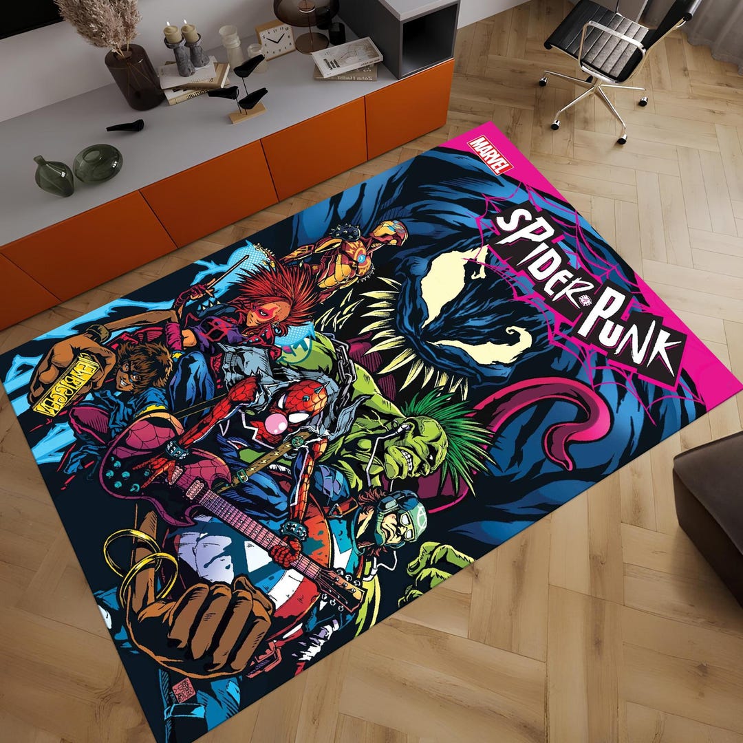 Marvel Rug, Spiderman Rug, Venom Rug, Themed Rug, Fantastic Rug, Area ...