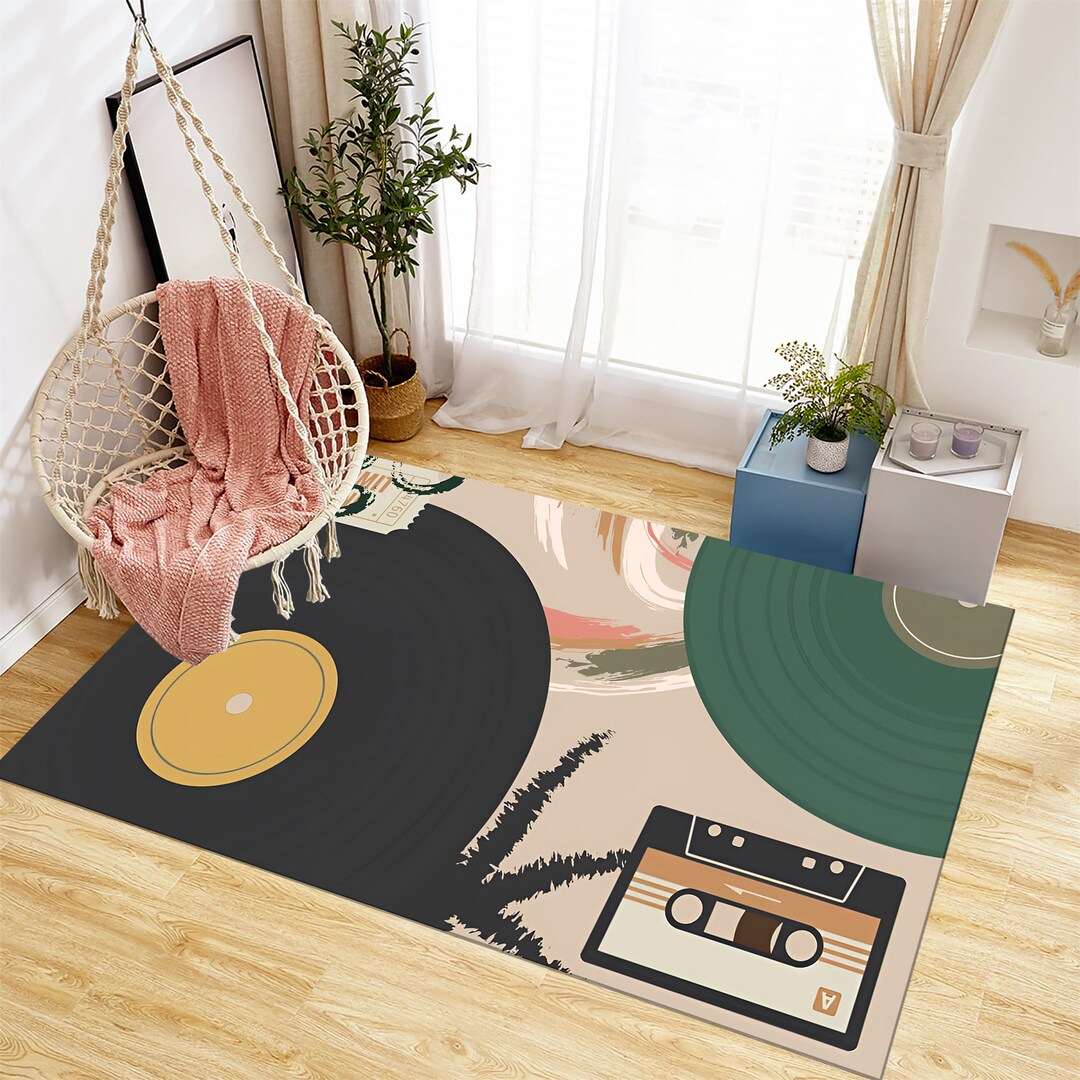 Colorful Rug, Record Rug, Abstract Rug, Popular Rug,music Rug,music ...