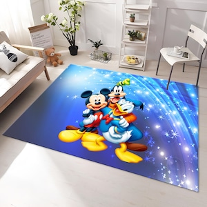 Mickey Mouse Rug, Cartoon Rug, Kids Rug, Colorful Rug, Custom Rug, Nursery Rug, Cute Rug, Area Rug,Kids Room Rug,Nursery Decor,Gift for Kids