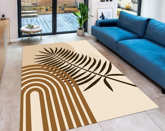 Alfombra floral, alfombra boho, alfombra abstracta, alfombra única, alfombra moderna, alfombra colorida, decoración boho, alfombra de área, alfombras para sala de estar, alfombra de corredor, regalo de inauguración de la casa