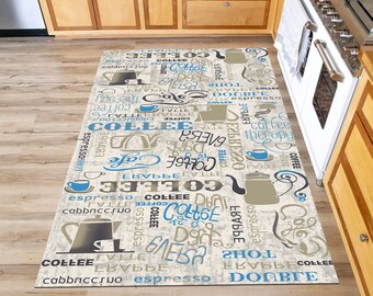 Rugs for Kitchen, Coffee Rug, Non-Slip Rug,Washable Rug, Kitchen Runner Rug, Modern Rug,Area Rug,Custom Rug,Kitchen Decor,Gifts for Mom