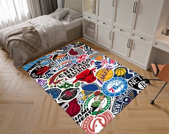 Basketball Rug, Area Rug, Boys Room Rug,Cool Rugs,Sport Rug,Custom Rug, Personalized Rug,Hypebeast Rug,Unique Rug,Gift for Her