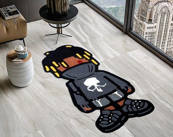 Rapper Rug, Music Rug, 999 Rug, Juice Wrld 999 Rug, Classic Car Rug, Car Rug, Shaped Rug, Juice Wrld Album Cover, Tufted Look Printed Rug