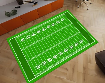 Sport Rug, American Football Court Rug, Kids Room Rug, Hypebeast Rug,Area Rug, Custom Rug, Personalized Rug,Unique Rug,Gift for Him,Play Mat