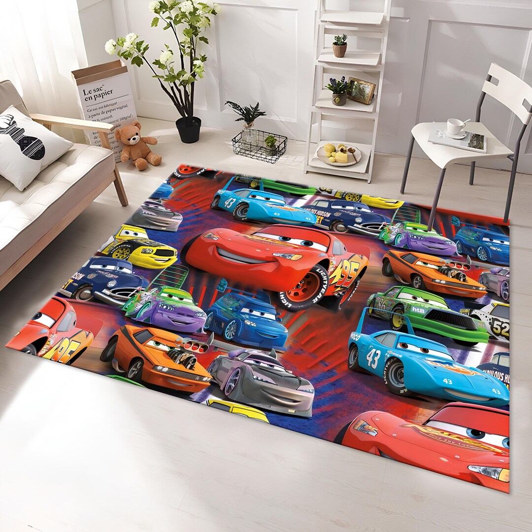 Cars Movie Rug Cars Rug,mcqueen Rug,colorful Rug,kids Rug,custom Rug,nursery Rug ...