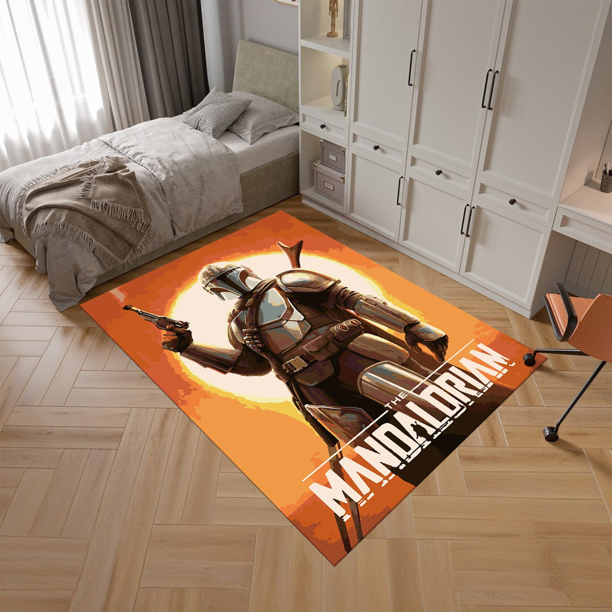 Discover Star Wars Mandalorian Rug, Movie Decor, Fantastic Rug, Movie Rug