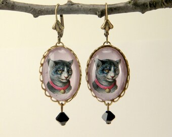 Fancy Feline Cat Earrings