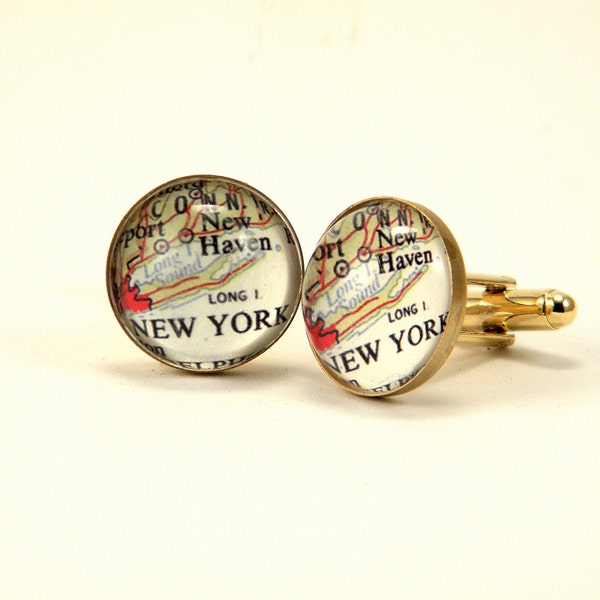 New York Map Cuff Links If you wear it there, you can wear it anywhere.