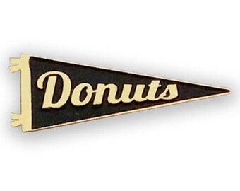 Donuts Enamel Pennant Lapel Pin