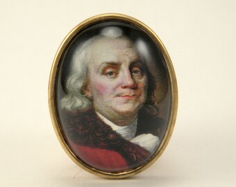 The Patriot Ben Franklin Brooch