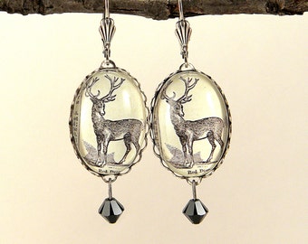 Into The Woods with Uncle Buck SIlver Earrings