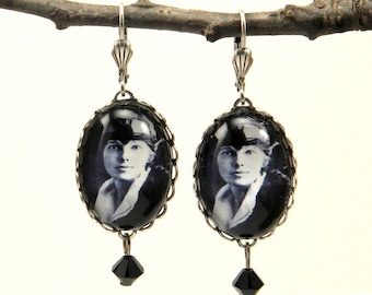 Amelia The Aviator Silver Earring Amelia Earhart Jewelry