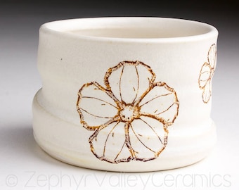 Pottery Barware - Whiskey Rocks - Votive Candle Holder - Ceramic Stoneware Cup - Ceramic Barware - Cotton Swab Holder
