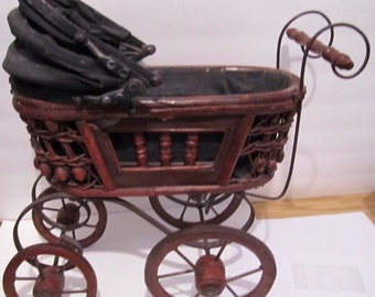 antique doll buggy