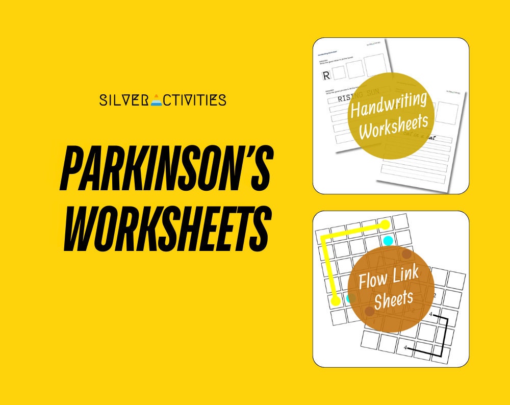 Parkinson's Worksheets: Handwriting & Flow Link Exercises (PDF) - Etsy