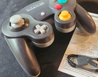 Custom Wireless GameCube Style Controller | Hall Effect Joysticks, 8BitDo Mod, OEM Shell