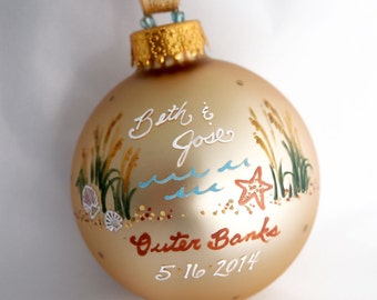 Outer Banks Beach Ornament - Personalized