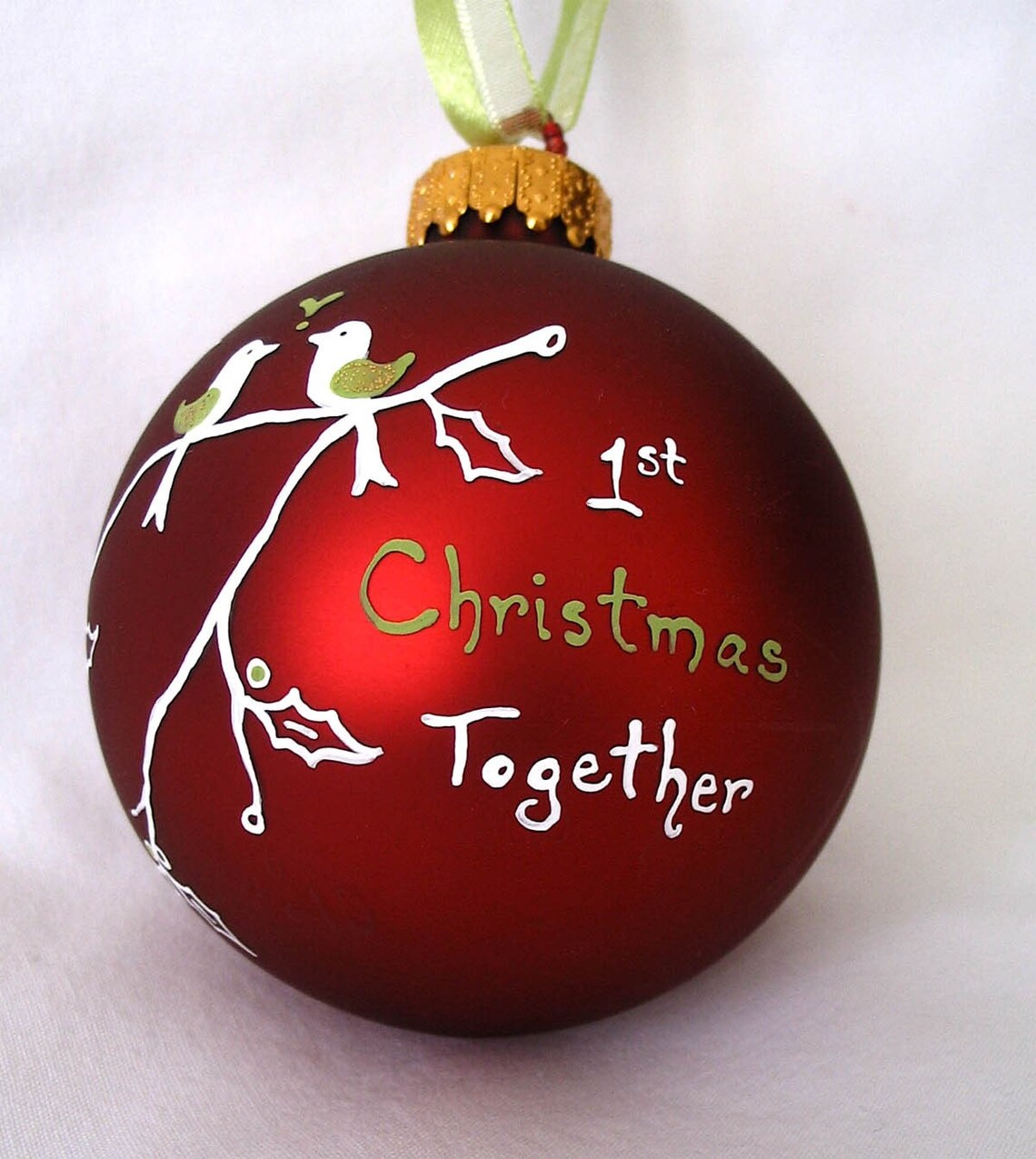 First Christmas TogetherCustom Personalized OrnamentRed Etsy