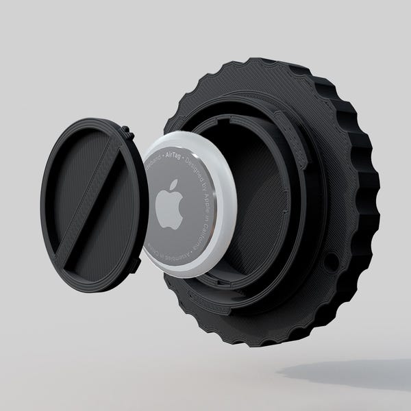 Kamera Body Cap mit verstecktem AirTag Halter: Für Sony, Fuji, Canon, Iconic - 3D Gedruckt