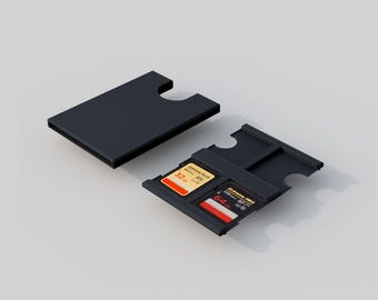 Slim SD-kortfodral 3D-printat: Organisera och skydda dina minneskort